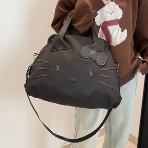 HELLO KITTY (Black) Duffle‎ / Travel / Carry-On Bag (BRAND-NEW & SUPER CUTE!)